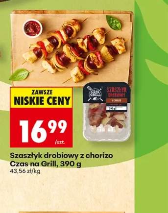Szaszłyk drobiowy z chorizo Czas na Grill