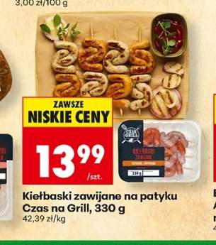 Kiełbaski zawijane na patyku Czas na Grill