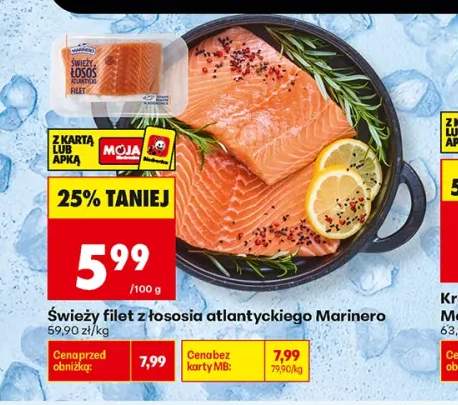Świeży filet z łososia atlantyckiego Marinero