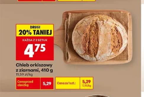 Chleb orkiszowy z ziarnami