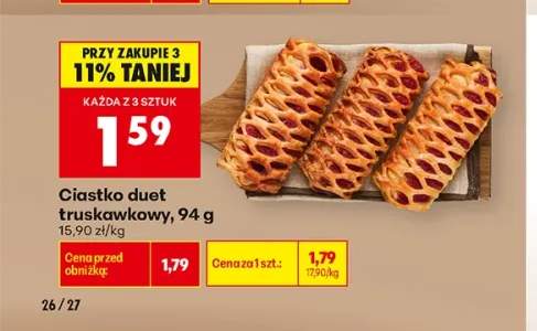Ciastko duet truskawkowy