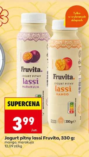 Jogurt pitny lassi Fruvita Mango +1 wariant