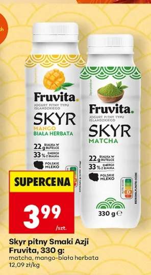 Skyr pitny Smaki Azji Fruvita Matcha +1 wariant