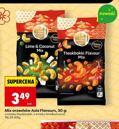 Mix orzechów o smaku tteokbokki Asia Flavours +1 wariant