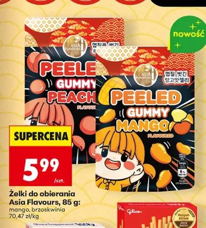 Żelki do obierania Asia Flavours mango +1 wariant