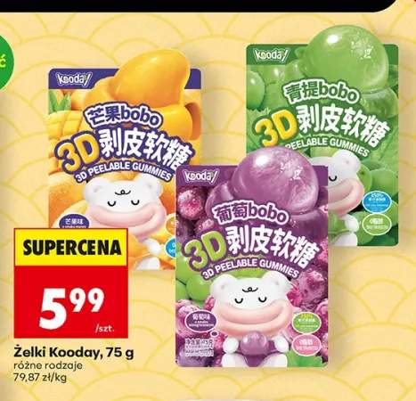 Żelki Kooday winogronowe +2 warianty