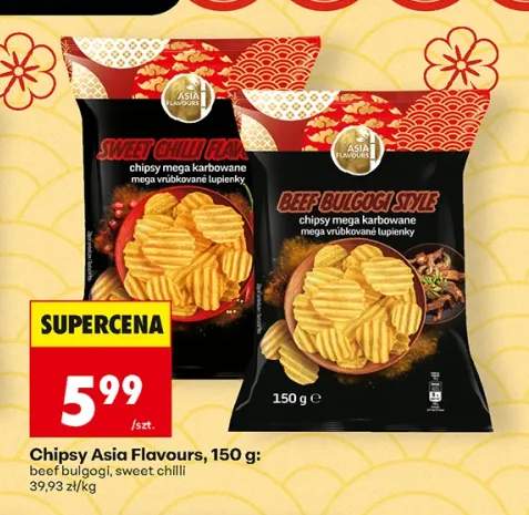 Chipsy ziemniaczane Sweet Chilli Asia Flavours +1 wariant