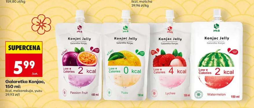Galaretka Konjac Jelly B Passion Fruit +3 warianty