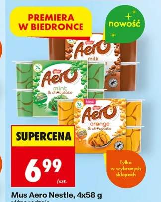 Mus czekoladowy Aero Nestle mint & chocolate +2 warianty
