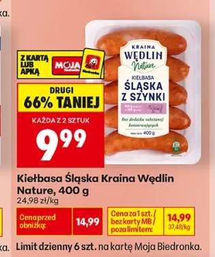 Kiełbasa Śląska Kraina Wędlin Nature