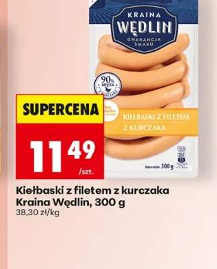 Kiełbaski z filetem z kurczaka Kraina Wędlin