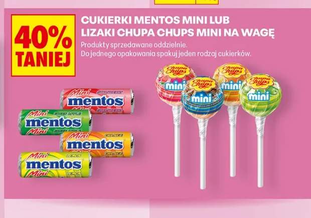 Cukierki Mentos Mini na wagę +1 wariant