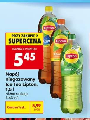 Napój niegazowany Lipton Ice Tea Lemon +2 warianty