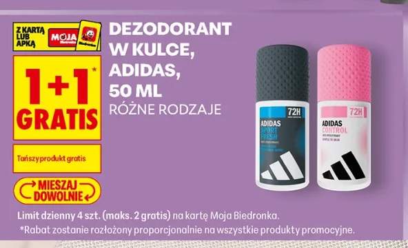 Dezodorant w kulce Adidas Control +1 wariant