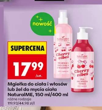 Mgiełka do ciała i włosów NaturalME Cherry Vibes +1 wariant