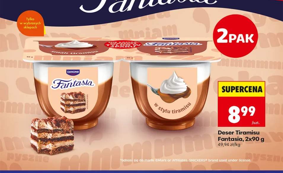 Deser Tiramisu Fantasia 2-pak