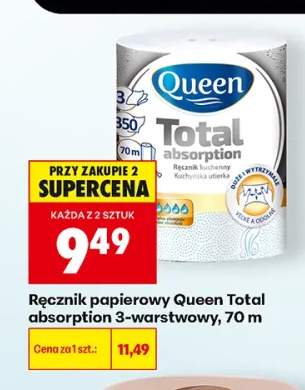 Ręcznik papierowy Queen Total absorption 3-warstwowy 70 m