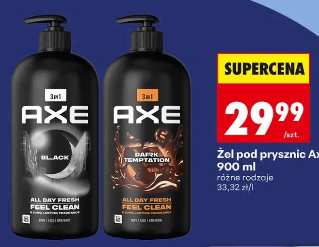 Żel pod prysznic Axe Dark Temptation +1 wariant