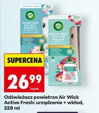 Odświeżacz powietrza Air Wick Active Fresh urządzenie + wkład