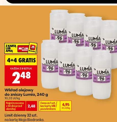 Wkład olejowy do zniczy Lumia