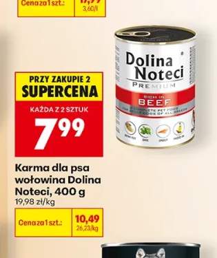 Karma dla psa wołowina Dolina Noteci Premium