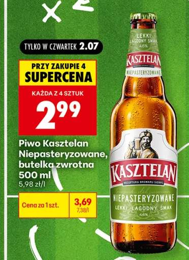 Piwo Kasztelan Niepasteryzowane