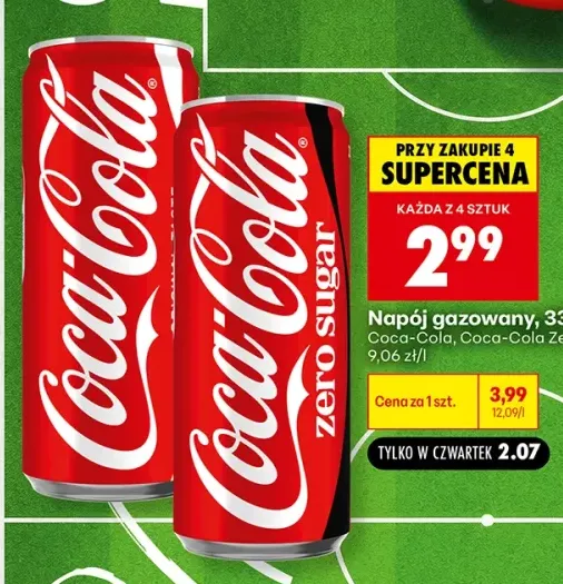 Napój gazowany Coca-Cola Zero Sugar +1 wariant