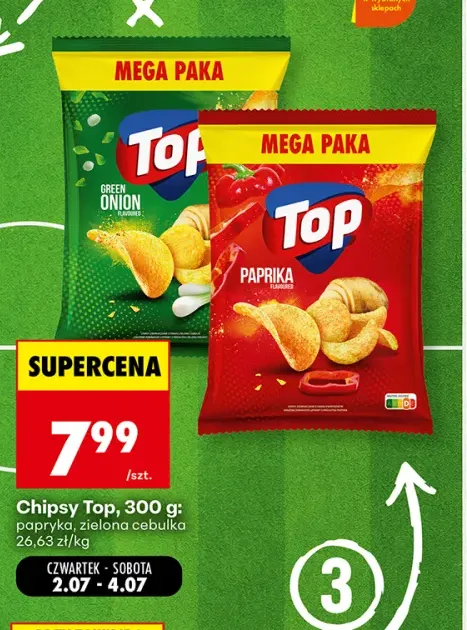 Chipsy Top zielona cebulka +1 wariant