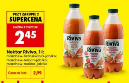 Nektar Riviva marchew-banan-jabłko +2 warianty