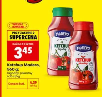 Ketchup łagodny Madero +1 wariant