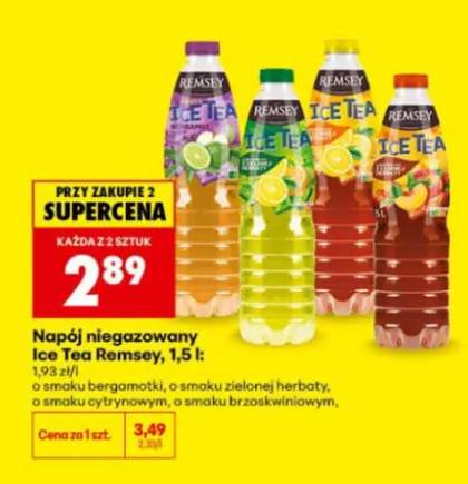 Napój niegazowany Ice Tea Remsey o smaku zielonej herbaty +3 warianty