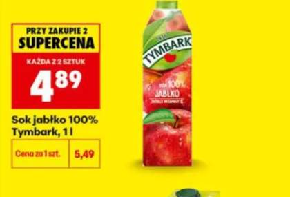 Sok jabłko 100% Tymbark