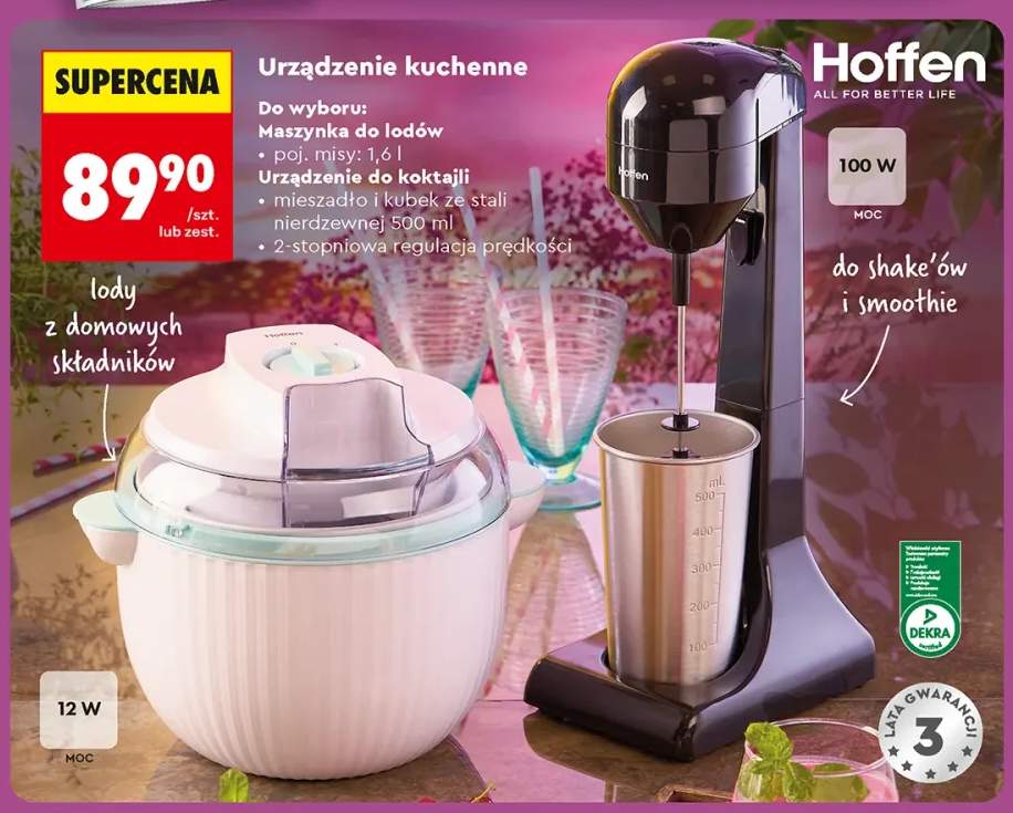 Maszynka do lodów Hoffen +1 wariant