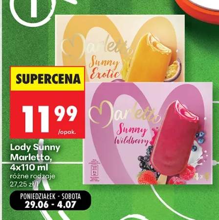 Lody Sunny Marletto Sunny Exotic +1 wariant