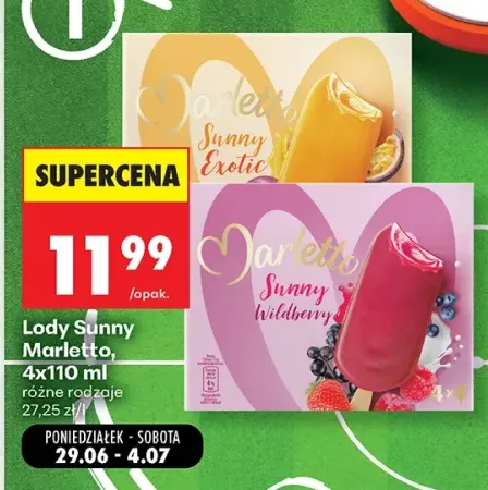 Lody Sunny Marletto Sunny Exotic +1 wariant