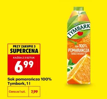 Sok pomarańczowy 100% Tymbark