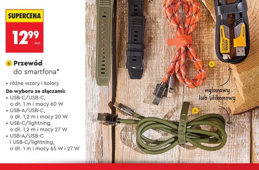Przewód do smartfona USB-C/USB-C Wild Trek +2 warianty