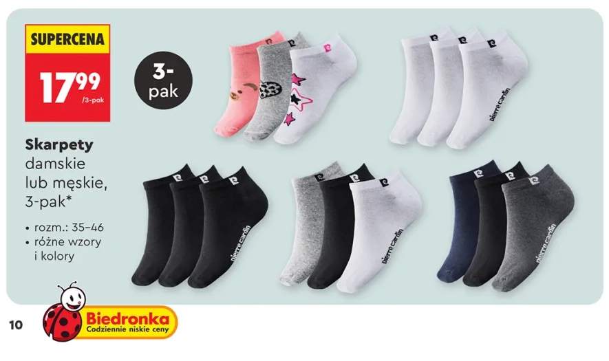 Skarpety damskie Pierre Cardin 3-pak +1 wariant
