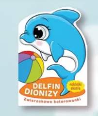 Kolorowanka Delfin Dionizy Zwierzakowe kolorowanki