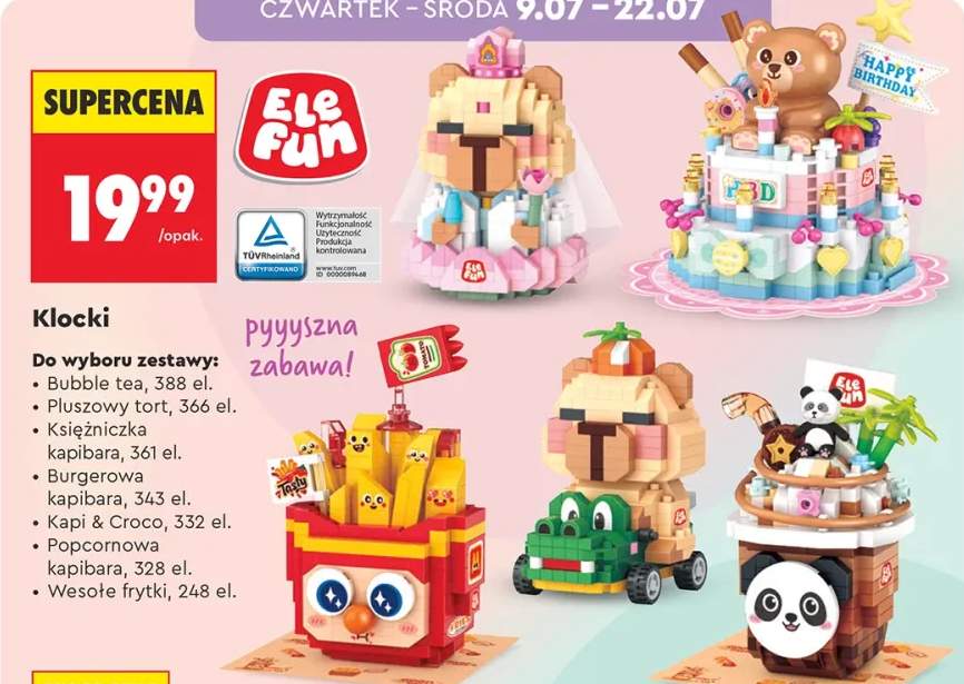 Klocki EleFun Bubble tea 388 el. +6 wariantów