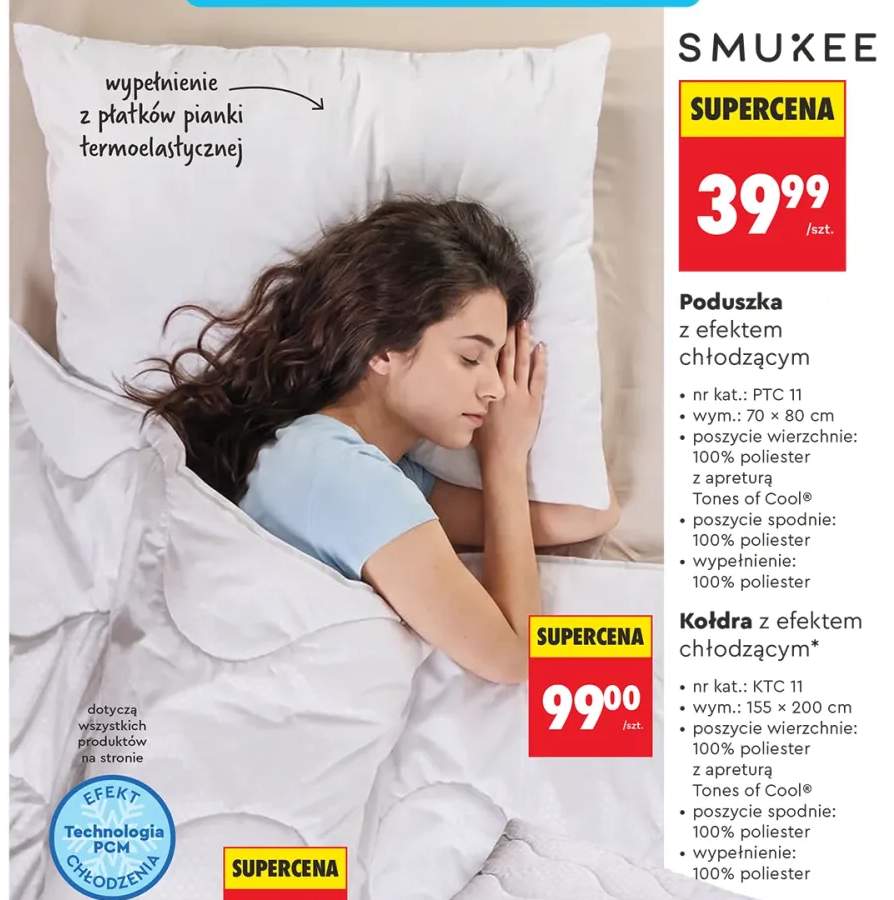Kołdra z efektem chłodzącym Smukee +1 wariant