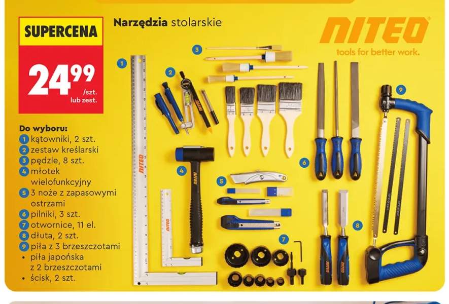 Zestaw kreślarski NITEO +10 wariantów