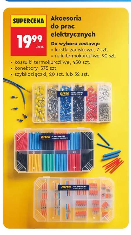 Zestaw kostki zaciskowe Niteo +4 warianty