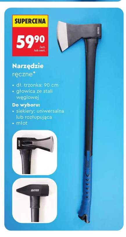 Siekiera uniwersalna Niteo +2 warianty