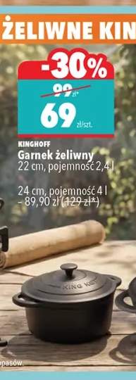 Garnek żeliwny Kinghoff 24 cm +1 wariant