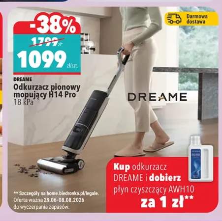 Odkurzacz pionowy mopujący Dreame H14 Pro