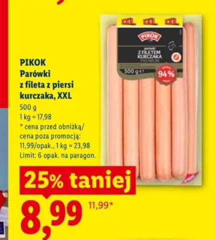 parówki z kurczaka