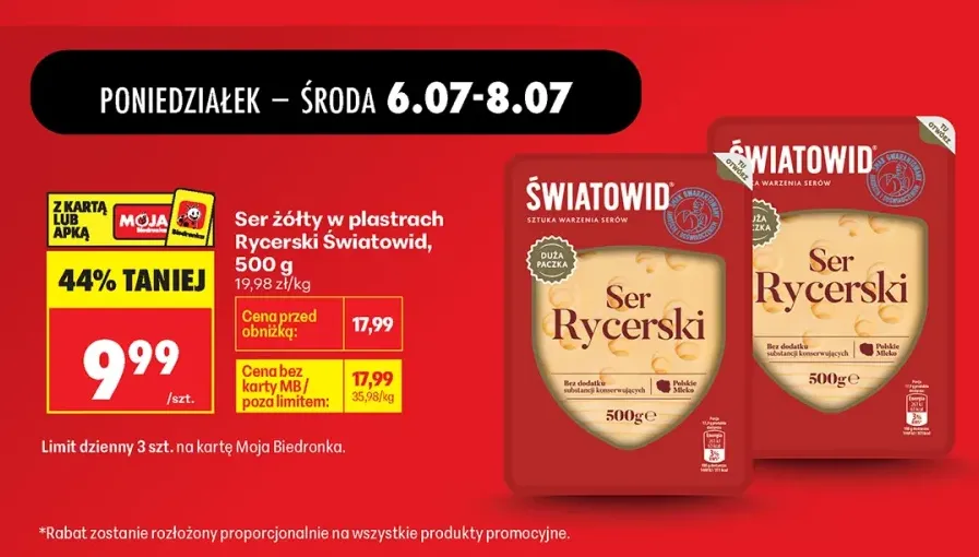 Ser żółty w plastrach Rycerski Światowid