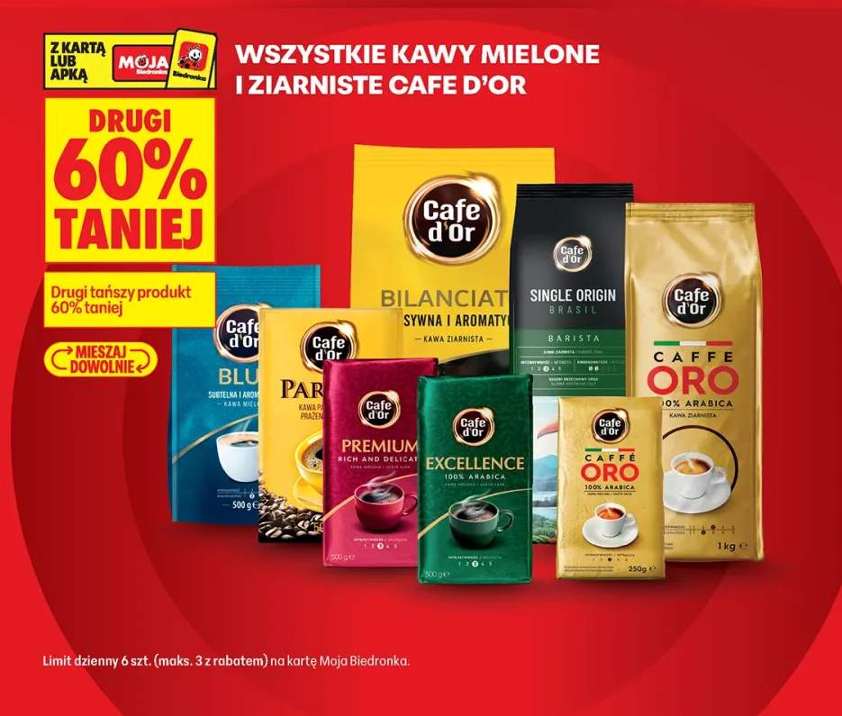 Kawa ziarnista Cafe D'Or Bilanciat +8 wariantów