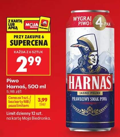 Piwo Harnaś Jasne Pełne